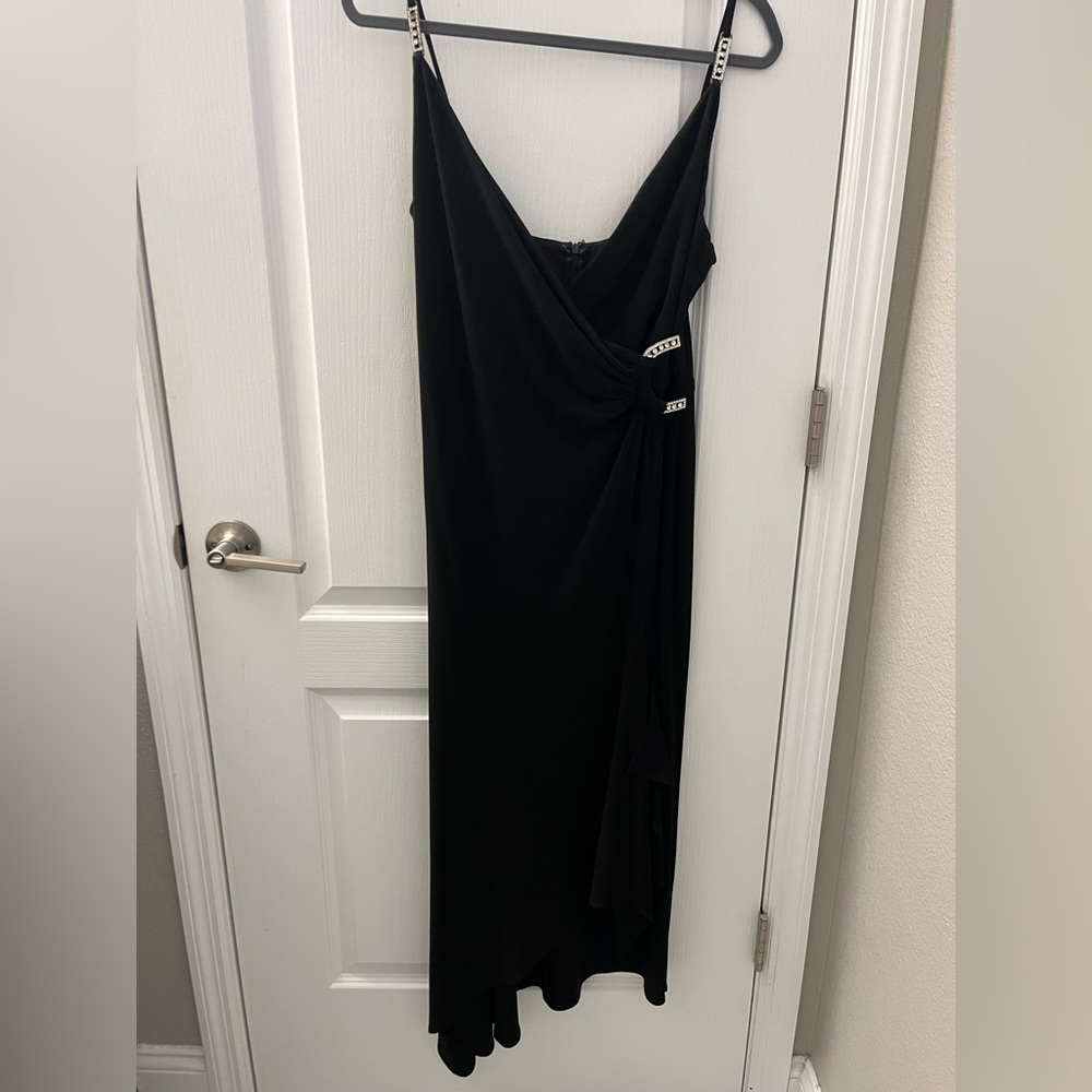 Beautiful Black Dress with Rhinestone Accents